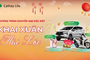 Chương trình khuyến mại khai xuân hái lộc của bảo hiểm nhân thọ Cathay Việt Nam