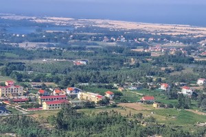 Xã Lý Trạch, huyện Bố Trạch, tỉnh Quảng Bình nơi xảy ra sai phạm trong quản lý đất đai.