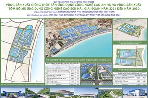 Thông tin quy hoạch phân khu tỷ lệ 1/2002 2 vùng sản xuất thủy sản ứng dụng công nghệ cao.