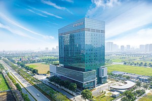 Thu hút đầu tư vào lĩnh vực nghiên cứu và phát triển là điều mà Việt Nam mong đợi từ lâu. Trong ảnh: Trung tâm Nghiên cứu và Phát triển của Samsung đặt tại Khu đô thị Tây Hồ Tây (Hà Nội)