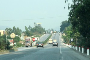 Quốc lộ 1 đoạn qua tỉnh Nghệ An.