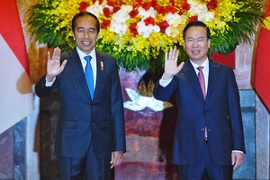 Chủ tịch nước Võ Văn Thưởng đón, hội đàm với Tổng thống Indonesia