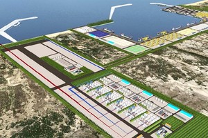 Phối cảnh Trung tâm điện khí LNG Hải Lăng Quảng Trị
