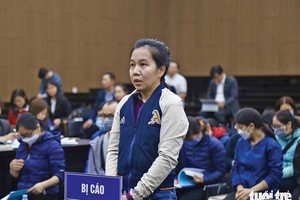 Bị cáo Nguyễn Thị Hà Thành tại phiên tòa sơ thẩm