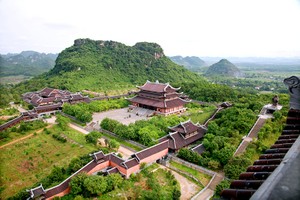 Chùa Bái Đính nằm trong Khu du lịch sinh thái Tràng An