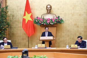 Thủ tướng Phạm Minh Chính chủ trì phiên họp Chính phủ thường kỳ tháng 2/2024. (Ảnh: VGP)