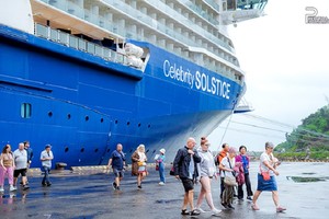 Dự báo trong năm 2024, số lượng tàu biển du lịch cập cảng Chân Mây, tỉnh Thừa Thiên Huế sẽ tăng gấp đôi hoặc hơn gấp đôi so với năm 2023. Ảnh: TTH