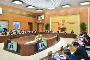 Phiên họp sáng 14/3 của Ủy ban Thường vụ Quốc hội.