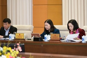 Phiên họp sáng 15/3 của Ủy ban Thường vụ Quốc hội.