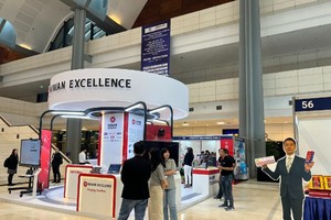 Doanh nghiệp Đài Loan tham gia trưng bày bên lề khuôn khổ Diễn đàn.