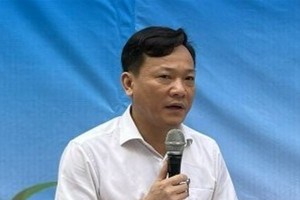 Ông Chử Mạnh Hùng, Chủ tịch UBND phường Nghĩa Đô (quận Cầu Giấy, TP. Hà Nội).