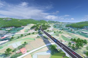 Phối cảnh tuyến cao tốc cửa khẩu Hữu Nghị - Chi Lăng.