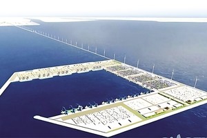 Phối cảnh cảng biển Trần Đề.