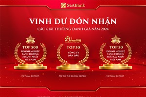 SeABank lần thứ 5 được vinh danh trong Top 500 doanh nghiệp tăng trưởng nhanh nhất Việt Nam