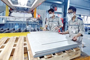 Tổng công suất sản xuất gạch ốp lát tại Việt Nam lên tới 830 triệu m2/năm Ảnh: Đ.T