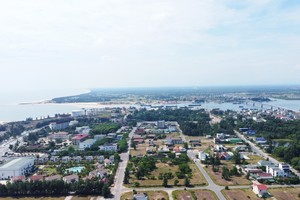 Khu kinh tế Đông Nam Quảng Trị, nơi có nhiều dự án được tỉnh Quảng Trị kêu gọi đầu tư - Ảnh: Ngọc Tân