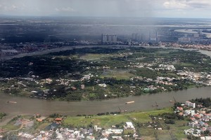 Một góc bán đảo Bình Quới- Thanh Đa nhìn từ trên cao - Ảnh: Anh Quân
