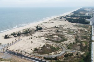 Một dự án du lịch chậm tiến độ tại khu vực xã Bảo Ninh, TP. Đồng Hới, Quảng Bình