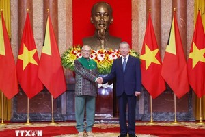 Chủ tịch nước Tô Lâm và Tổng thống Timor Leste Jose Ramos-Horta. (Ảnh: Lâm Khánh/TTXVN)