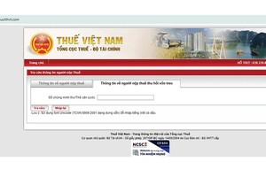 Tổng cục Thuế cảnh báo website giả mạo có tên miền tracuutthvt.com