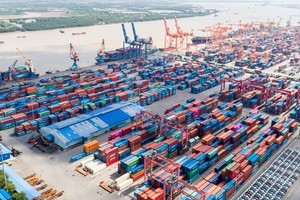 Hải Phòng được đánh giá có lợi thế lớn về hạ tầng cảng biển, kho hàng, bến bãi phục vụ sản xuất công nghiệp và xuất nhập khẩu hàng hóa. Ảnh: DVP