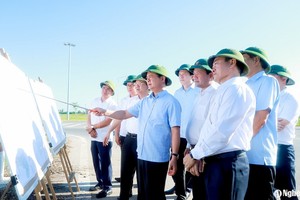 Bí thư Tỉnh uỷ khảo sát, kiểm tra tiến độ 2 dự án đầu tư trọng điểm, ảnh nguồn : BNA