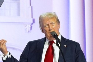 Cựu Tổng thống Mỹ Donald Trump phát biểu tại Đại hội toàn quốc của đảng Cộng hòa ở Milwaukee, bang Wisconsin ngày 18/7/2024. (Ảnh: Kyodo/TTXVN)