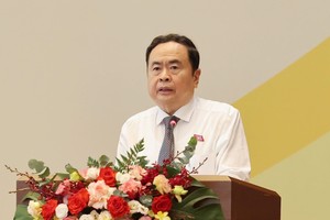 Chủ tịch Quốc hội Trần Thanh Mẫn phát biểu khai mạc Hội nghị, sáng 27/8 - Ảnh Duy Linh. 