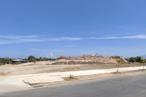 Một dự án bất động sản đang triển khai tại TP. Phan Rang - Tháp Chàm.