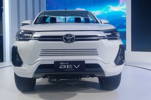 Một mẫu xe điện ở dạng ý tưởng của Toyota Motor được giới thiệu tại Bangkok Motor show 2023