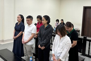 Nhóm bị cáo bị đưa ra xét xử về hành vi mua bán trái phép hóa đơn, do Nguyễn Bích Thủy cầm đầu.