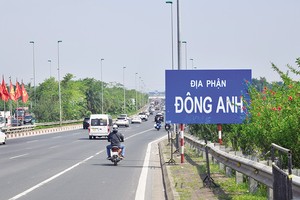 Huyện Đông Anh đang dần “thay da, đổi thịt” nhờ hàng loạt dự án, công trình lớn. Ảnh: Thanh Vũ