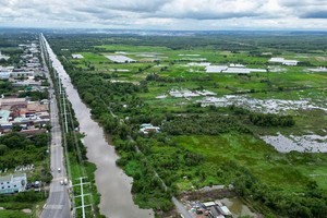 Khu đất được quy hoạch làm Dự án Khu đô thị Đại học quốc tế Berjaya tại huyện Hóc Môn - TP.HCM. Ảnh: Lê Minh