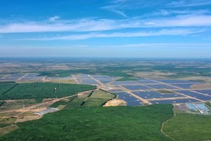 Cụm Dự án điện mặt trời Lộc Ninh 1-2-3. Hiện Dự án nhà máy điện Lộc Ninh 3 được cơ quan công an chỉ rõ không được cấp phép xây dựng, không có quyết định chủ trương đầu tư. (Ảnh: PECC2)