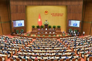 Chủ tịch Quốc hội Trần Thanh Mẫn phát biểu tại Kỳ họp thứ 8, Quốc hội khóa XV. Ảnh: Cổng TTĐT Quốc hội