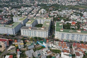 Các khu nhà ở xã hội tại Khu đô thị Vĩnh Điềm Trung, thành phố Nha Trang, tỉnh Khánh Hòa. Ảnh: P.V