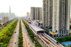 Một số vị trí dọc tuyến metro số 1 (Bến Thành - Suối Tiên) được chọn để phát triển mô hình TOD. Ảnh: Lê Toàn