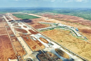 Công trường Dự án Cảng hàng không quốc tế Long Thành. Ảnh: P.M