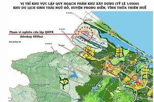 Vị trí, phạm vi lập quy hoạch Khu du lịch sinh thái Ngũ Hồ