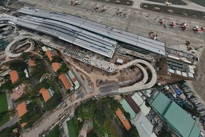 Toàn cảnh nhà ga T3 Sân bay Tân Sơn Nhất nhìn từ trên cao