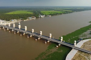 Ảnh minh hoạ: Dự án cống Cái Lớn - Cái Bé. (Nguồn: Internet)