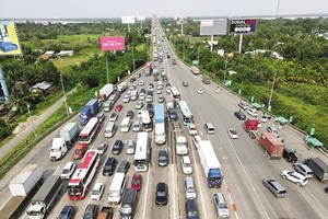 Một đoạn cao tốc TP.HCM - Long Thành.