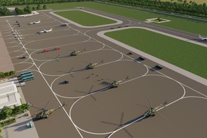 Phối cảnh Cảng hàng không Gia Bình.