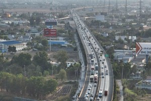 Một đoạn cao tốc TP.HCM - Trung Lương.