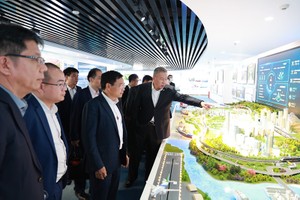 Bộ trưởng Bộ Giao thông - Vận tải Nguyễn Văn Thắng (nay là Bộ trưởng Bộ Tài chính) trong một chuyến công tác khảo sát đầu tư, vận hành đường sắt tốc độ cao tại Trung Quốc