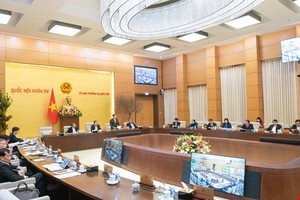 Một phiên họp của Uỷ ban Thường vụ Quốc hội.