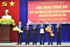 Quảng Nam thành lập Đảng bộ các cơ quan Đảng tỉnh và Đảng bộ UBND tỉnh.