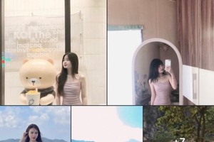 Trào lưu khoe ảnh mặc váy hồng 2 dây trên các mạng xã hội.