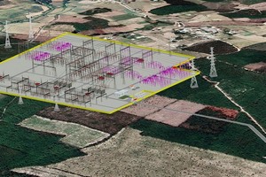 Phối cảnh trạm biến áp 500 kV Bình Định. Nguồn: EVNNPT.