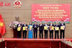 Nghệ An, Hà Tĩnh bổ nhiệm giám đốc, phó giám đốc các sở, ngành sau hợp nhất